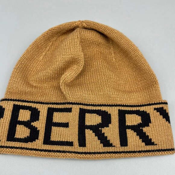 Burberry Intarsia Winter Hat Beanie Skull Cap Toque - Picture 3 of 3